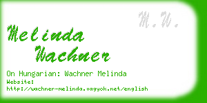 melinda wachner business card